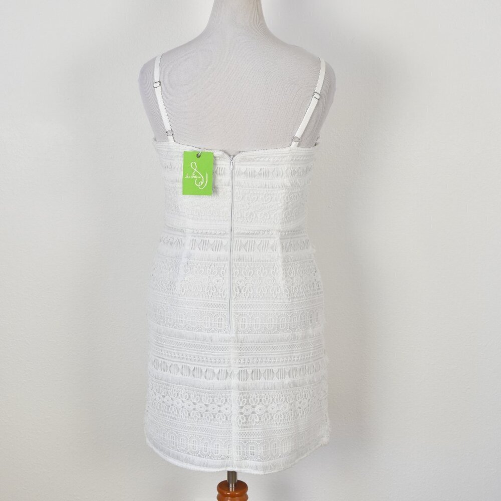 Sam Edelman Fringe Chemical Lace Mini Dress NEW - 12 - Picture 5 of 10